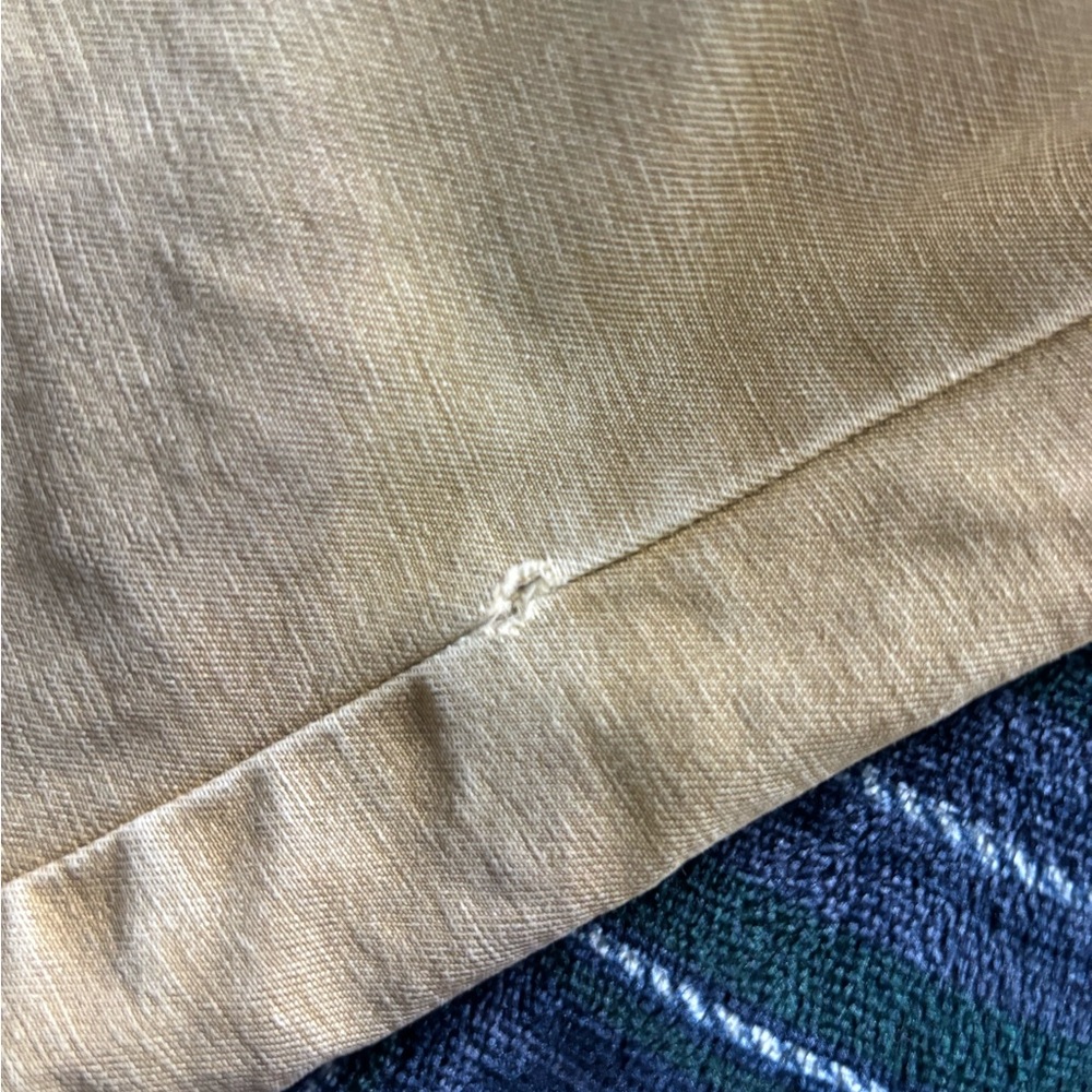 Mens vintage Levi’s tan full zip snap long sleeve utility lined jacket small - Picture 4 of 4